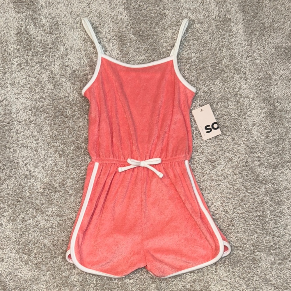 SO girls French Terry romper size 7